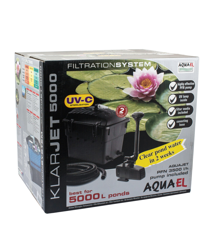 Фільтр для ставка зі стерилізатором Aquael KlarJET до 5000 л