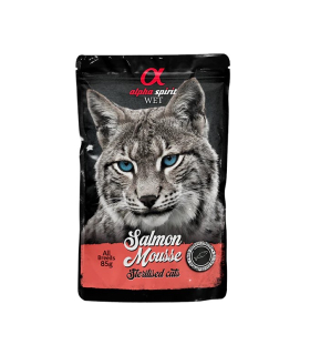 Мус для стерилізованих котів Alpha Spirit Salmon з лососем 85 г