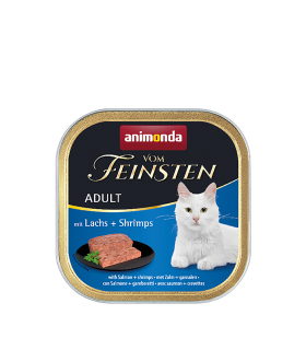 Вологий корм Animonda Vom Feinsten Adult with Salmon + Shrimps з лососем та креветками для котів, 100 г Animonda - 1 - 401772183