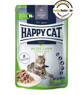 Вологий корм для котів з ягням Happy Cat Farm Lamb, 85 г