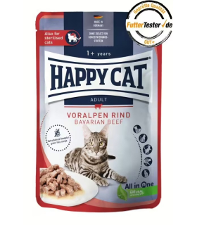 Вологий корм для котів з яловичиною Happy Cat Bavarian Beef, 85 г