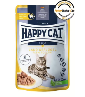 Вологий корм для котів з курятиною Happy Cat Farm Poultry, 85 г