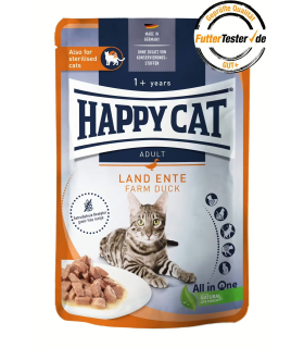 Вологий корм для котів з качкою Happy Cat Farm Duck, 85 г