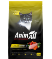 Сухий корм для дорослих котів AnimAll зі свіжою куркою, 12 кг