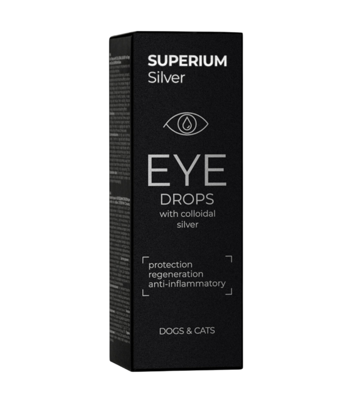 Краплі очні з колоїдним сріблом для котів та собак SUPERIUM Silver