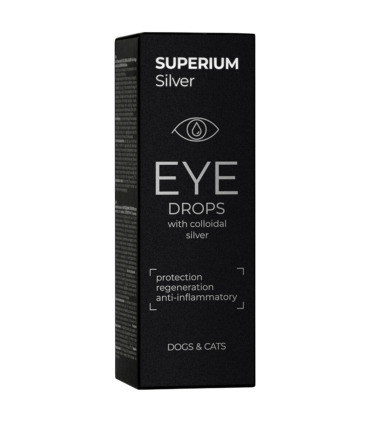 Краплі очні з колоїдним сріблом для котів та собак SUPERIUM Silver