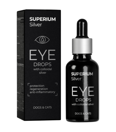 Краплі очні з колоїдним сріблом для котів та собак SUPERIUM Silver, 30 мл