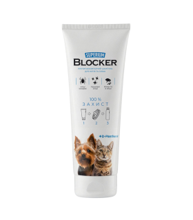 Шампунь протипаразитарний для котів та собак SUPERIUM Blocker, 250 мл