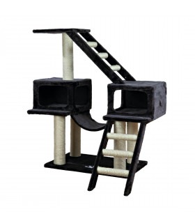 Дряпка Trixie для котів Malaga із сизалю/плюшева антрацитова 70*45*109см Trixie - 1 - 4011905439471