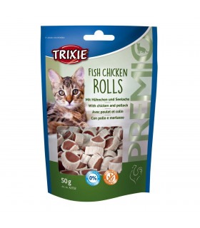 Ласощі для котів Trixie Premio Rolls курка та риба, 50 г Trixie 42702 - 1 - 4011905427027