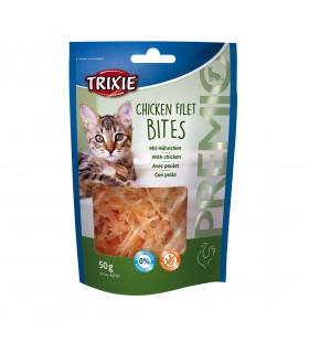 Ласощі для котів Trixie Premio Chicken Filet Bites куряче філе, 50 г Trixie 42701 - 1 - 4011905427010