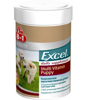 Вітаміни для цуценят та молодих собак 8in1 Excel «Multi Vitamin Puppy» 100 шт (мультивітамін) 8in1 - 1 - 4048422108634