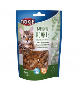 Ласощі для котів Trixie Premio Barbecue Hearts з курячою грудкою, 50 г Trixie 42703 - 1 - 4011905427034