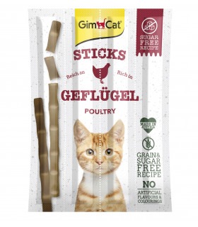 Ласощі GimCat Poultry для котів палички з м'ясом птиці 4 по 5г GimCat - 1 - 4002064400167