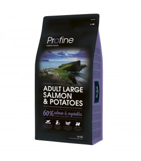 Корм сухий Profine Adult Large Breed Salmon для дорослих собак великих порід вагою від 25кг з лососем та картоплею 15кг Profine 