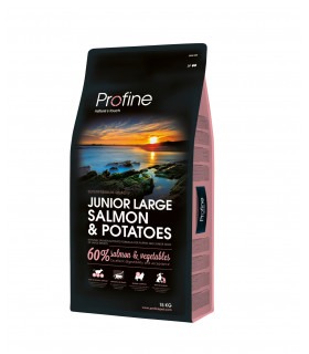 Корм сухий Profine Junior Large Breed Salmon для цуценят та молодих собак великих порід від 25кг лосось та картопля 15кг Profine