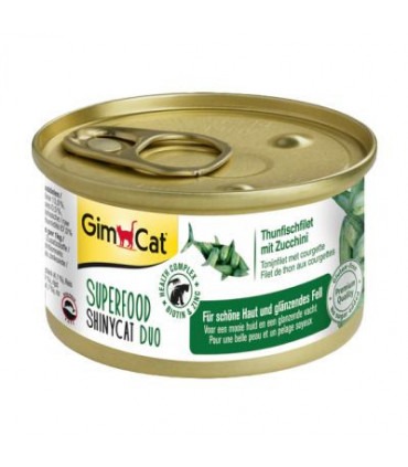 Корм GimCat вологий для котів Шайні Кет Суперфуд з тунцем та цукіні 70г GimCat - 1 - 4002064414539