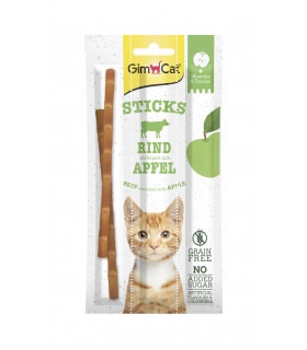 Ласощі GimCat Beef&Apple для котів палички з яловичиною та яблуками 3 по 5г GimCat - 1 - 4002064420561