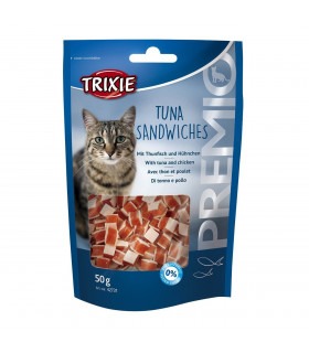 Ласощі для котів Trixie Premio Tuna Sandwiches тунець з куркою, 50 г Trixie 42731 - 1 - 4011905427317