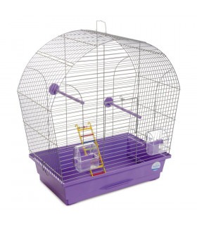 Клітка Природа Ліна для птахів 44*27*54 хром/фіолетова Природа - 1 - 4823082414758