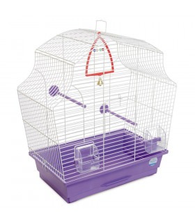 Клітка Природа Мері для птахів 44*27*54 біла/фіолетова Природа - 1 - 4823082414987