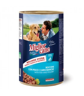 Корм Migliorcane вологий для собак з рибою та куркою 1,25кг MigliorCane - 1 - 8007520011488