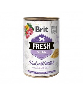 Корм Brit Fresh Veal консервований для собак з телятиною та пшоном 400г Brit Fresh - 1 - 8595602533916
