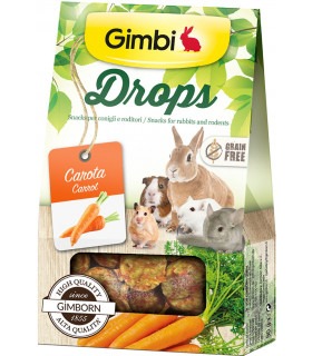 Ласощі GimBi для гризунів дропси з морквою 50г GimBi - 1 - 4002064201856