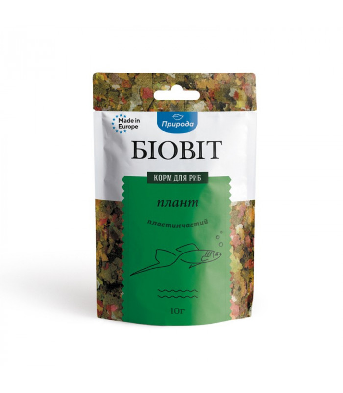 Корм для риб Природа Біовіт Плант, пластинчатий 10г Природа - 1 - 4823082404636