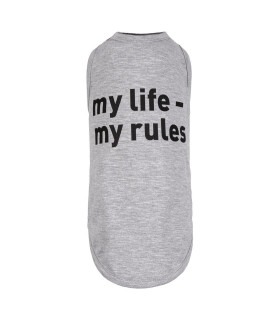 Борцовка для собак Pet Fashion "my life - my rules" меланж Pet Fashion - 1 - 