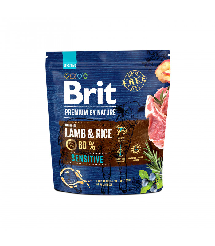 Корм Brit Premium Dog Sensitive Lamb сухий для собак з чутливим травленням усіх порід з ягнятиною Brit Premium - 2 - 