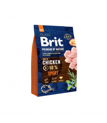 Корм Brit Premium Dog Sport сухий для дорослих собак усіх порід з високими витратами енергії з куркою Brit Premium - 2 - 