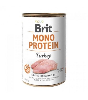 Корм Brit Care Mono Protein Turkey консервований для собак з індичкою 400г Brit Care - 1 - 8595602525393