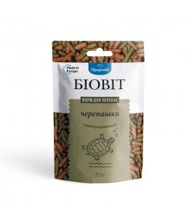 Корм для риб Природа Біовіт Черепашки, гранульований 25г Природа - 1 - 4823082404704
