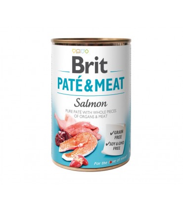Корм Brit Care Pate&Meat Salmon консервований для собак з лососем 400г Brit Care - 1 - 8595602530267