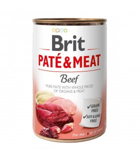 Корм Brit Care Pate&Meat Beef консервований для собак з яловичиною 400г Brit Care - 1 - 8595602530274