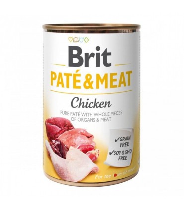 Корм Brit Care Pate&Meat Chicken консервований для собак з куркою 400г Brit Care - 1 - 8595602530281