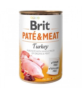 Корм Brit Care Pate&Meat Turkey консервований для собак з індичкою 400г Brit Care - 1 - 8595602530298