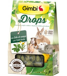 Ласощі GimBi для гризунів дропси з травами 50г GimBi - 1 - 4002064201870