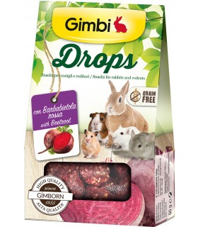 Ласощі GimBi для гризунів дропси з буряком 50г GimBi - 1 - 4002064201887