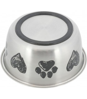 Миска для собак Trixie на гумовій основі з малюнком, метал 2 л, d20 см Trixie - 1 - 4047974252734 2