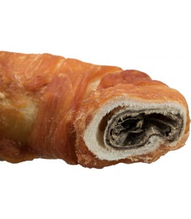 Ласощі для собак Trixie Denta Fun кільце для чищення зубів, з куркою та начинкою, натуральна шкіра, 11 см, 65 г Trixie - 1 - 401 2