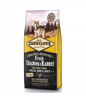 Сухий корм для дорослих собак всіх порід Carnilove Fresh Chicken & Rabbit курка та кролик Carnilove - 1 - 