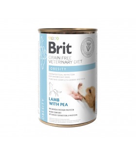 Корм Brit VetDiets Obesity консервований для собак при ожирінні та надмірній вазі з ягням та горохом 400г Brit VetDiets - 1 - 85