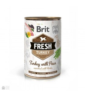 Корм Brit Fresh Turkey консервований для собак з індичкою та горошком 400г Brit Fresh - 1 - 8595602533879