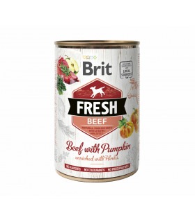 Корм Brit Fresh Beef консервований для собак з яловичиною та гарбузом 400г Brit Fresh - 1 - 8595602533886