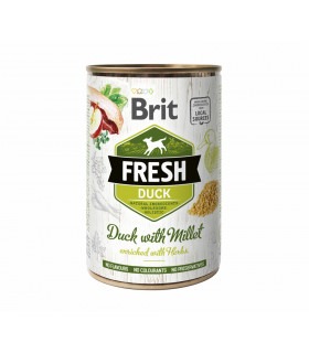 Корм Brit Fresh Duck консервований для собак з качкою та пшоном 400г Brit Fresh - 1 - 8595602533909