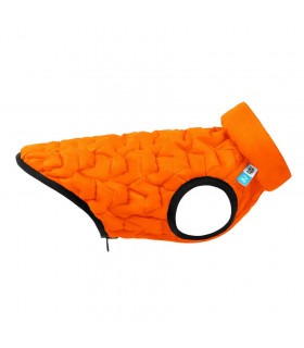 Двостороння курточка AiryVest UNI для собак, оранжева-чорна, розмір M48