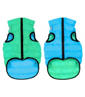 Двостороння курточка AiryVest Lumi для собак, салатово-блакитна, розмір L55 AiryVest - 1 - 4823089305189